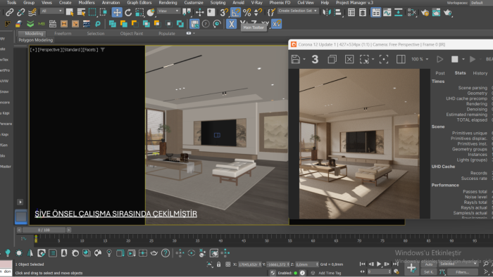 2D ve 3D tasarım araçlarını kullanarak mekanlar tasarlarım