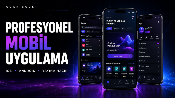 iOS ve Android için mobil uygulama geliştiririm
