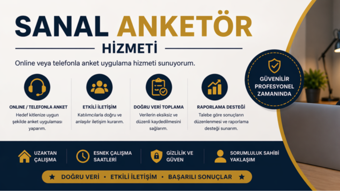 tüm konularda anket düzenleyebilirim