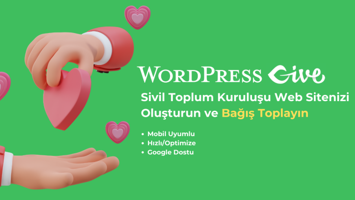 givewp ile sitenizi hazırlayabilirim