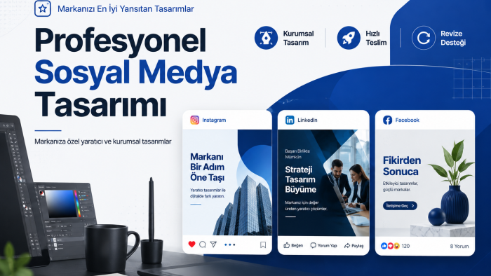 markanıza özel yaratıcı sosyal medya içerikleri tasarlarım