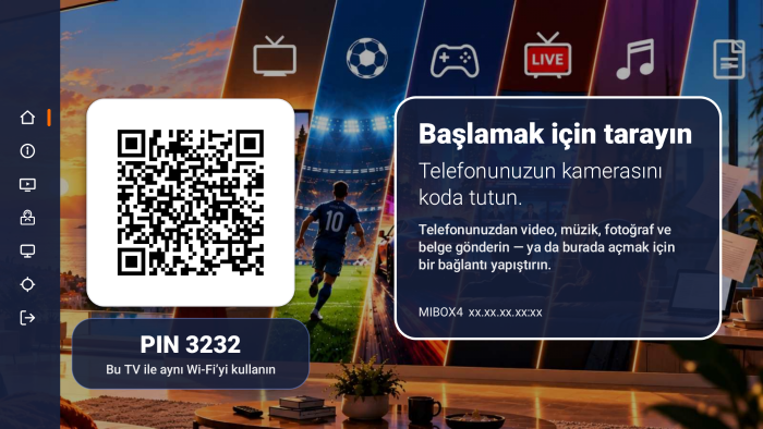 smart TV'ler için size özel CAST uygulaması geliştiririm