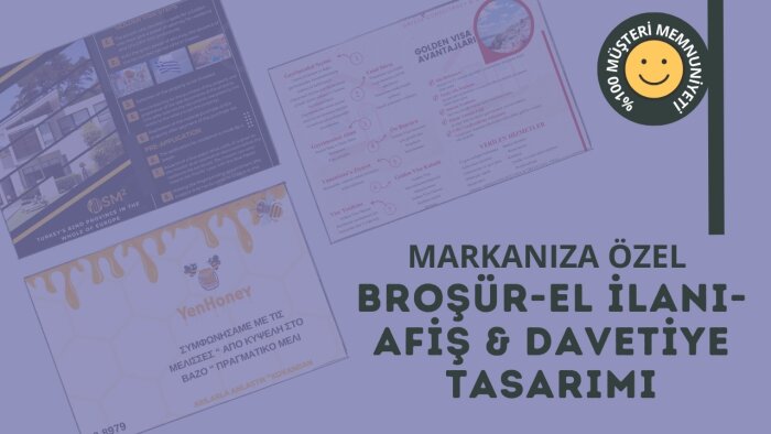 markanıza özel katalog afiş ve broşür  tasarımı yaparım
