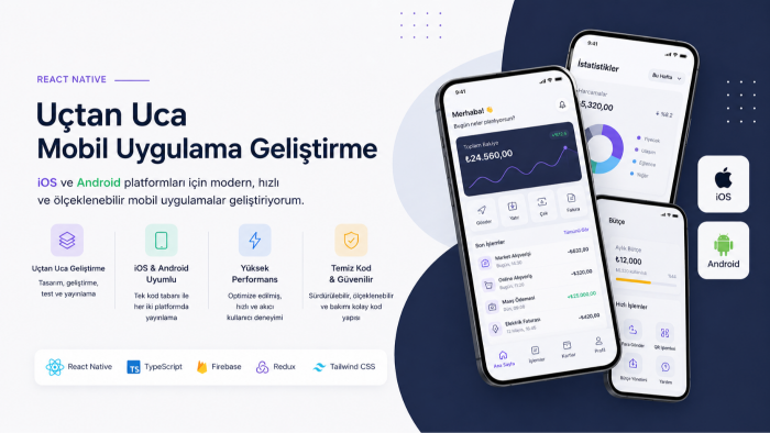 modern iOS ve Android uygulamanızı geliştirebilirim