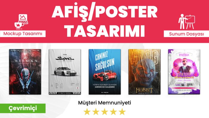 profesyonel afiş ve poster tasarımı yaparım