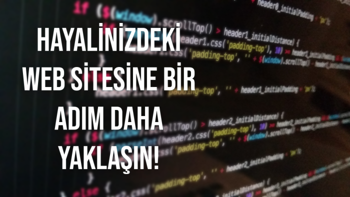 hayalinizdeki web sitesini gerçeğe dönüştürebilirim