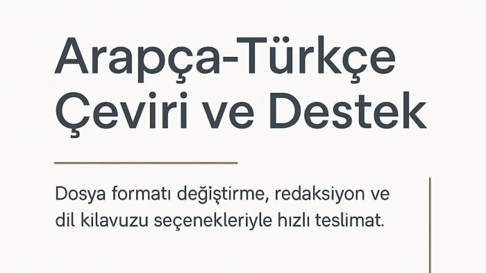 akıcı, doğru ve hızlı İngilizce-Türkçe çeviri yaparım