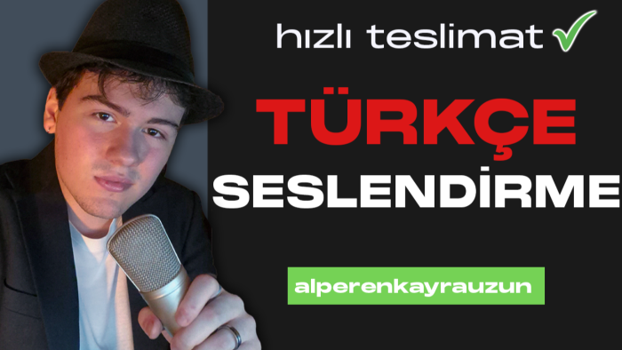 kaliteli seslendirme yapıyorum