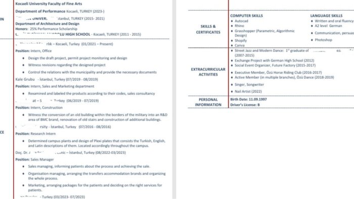 öne çıkmanız için etkileyici CV'ler hazırlarım