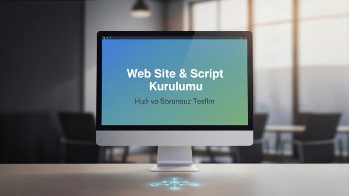 hostinginize web sitesi veya script kurulumu yaparım