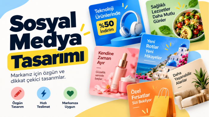 sosyal medya için profesyonel tasarımlar hazırlıyorum