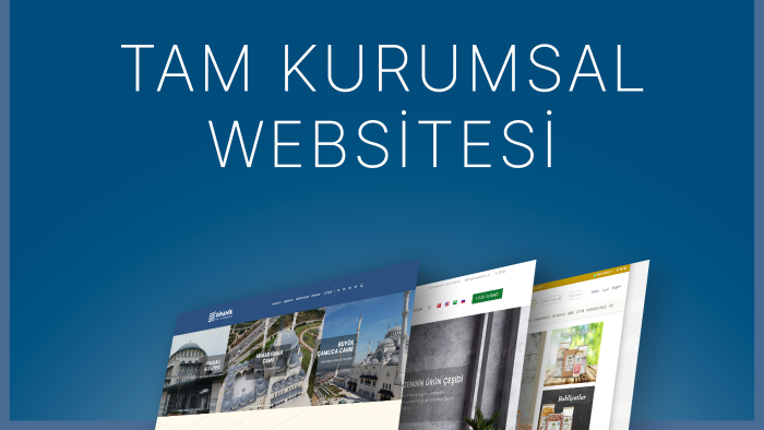 tam kurumsal ve profesyonel web sitesi hazırlayabilirim