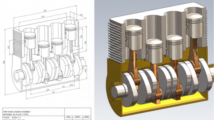 profesyonel SolidWorks ve AutoCAD ile 3D modelleme yaparım