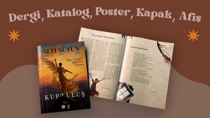 özgün ve profesyonel dergi, katalog, afiş, tasarımı yaparım
