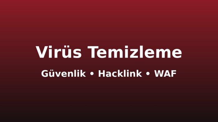 WordPress virüs ve hacklinkleri temizler, sitenizi korurum