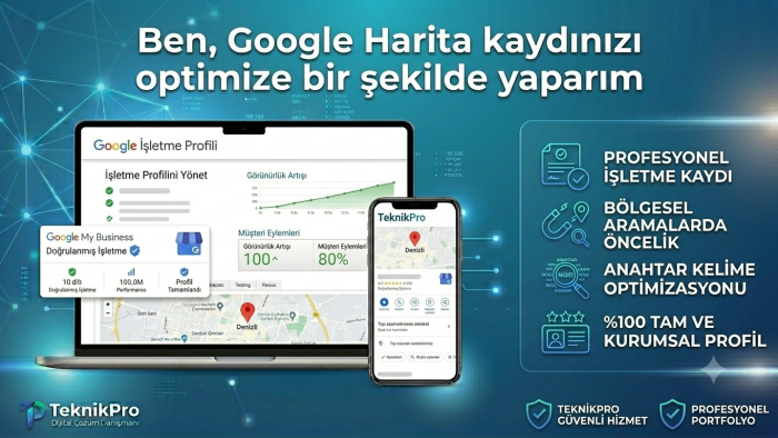 Google Harita kaydınızı optimize bir şekilde yaparım