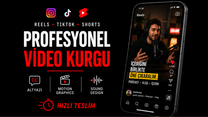 reels, tiktok & shorts videolarını viral kalitede kurgularım
