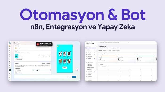 n8n ve yapay zeka ile iş süreçlerinizi otomatikleştiririm