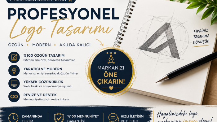 markanıza özel modern logo tasarlarım