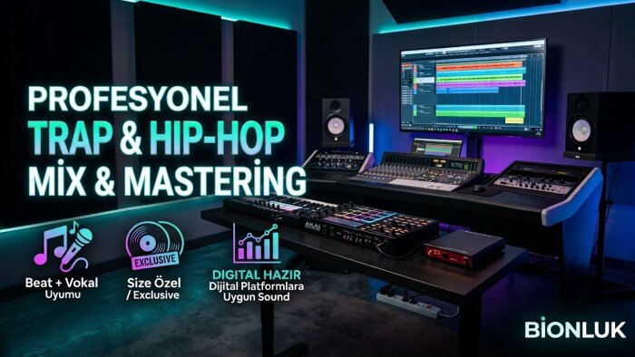  trap ve hip-hop projeleriniz için profesyonel beat üretirim