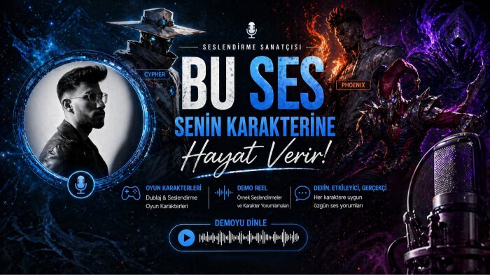  markanıza özel tasarım ve seslendirme yaparım