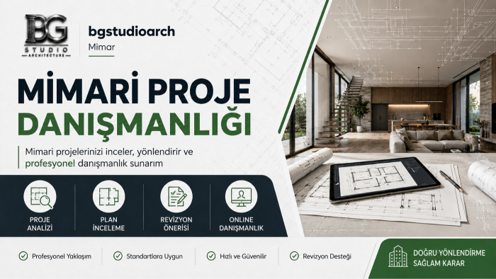 mimari projelerinizi inceler ve danışmanlık veririm