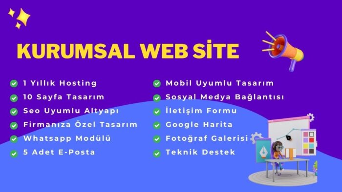 firmanıza özel veya kişisel web sitesi kurabilirim