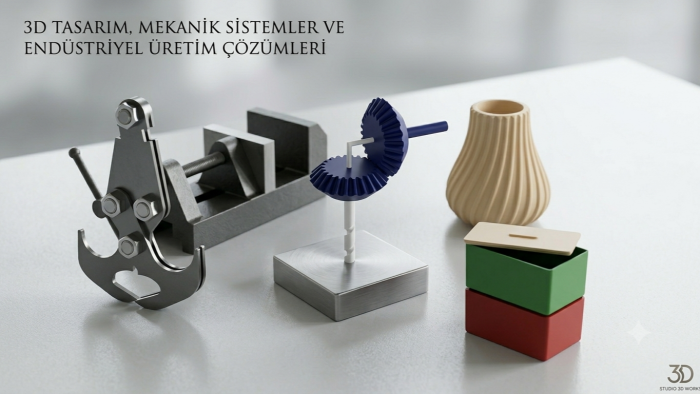 3d baskıya uygun 3 boyutlu modelleme ve tasarım yaparım