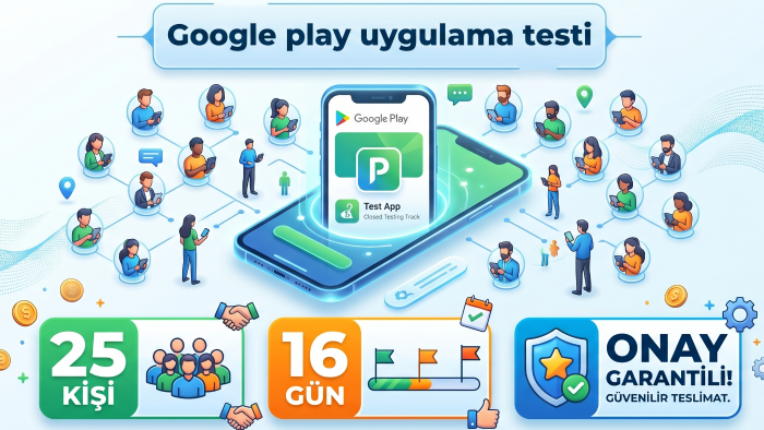Google Play kapalı test işlemlerini yaparım