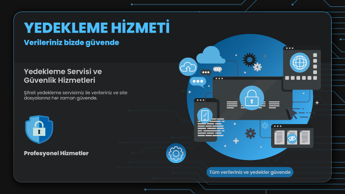 yedekleme hizmeti sunabilirim
