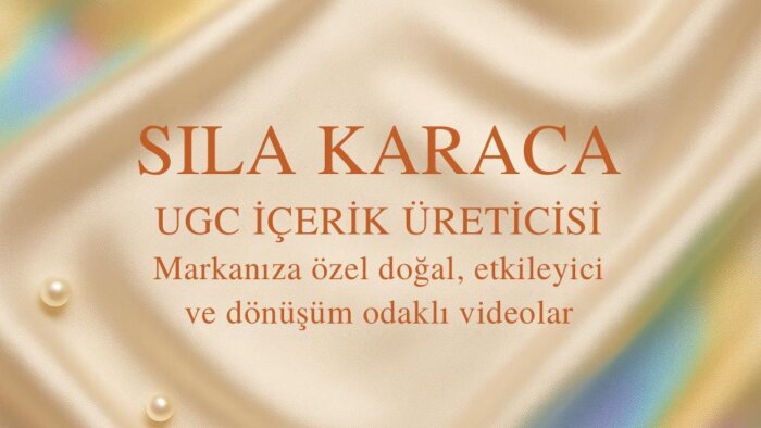 markanıza özel  UGC içerikler üretiyorum