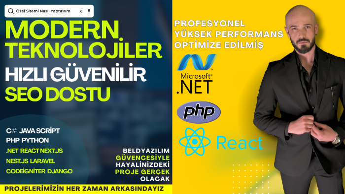 .net/php kullanarak web tabanlı projelerinizi yaparım