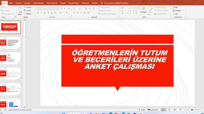 PowerPoint ile sunum hazırlarım