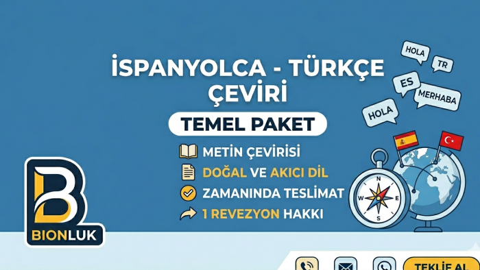 İspanyolca çevirilerinizi yapabilirim