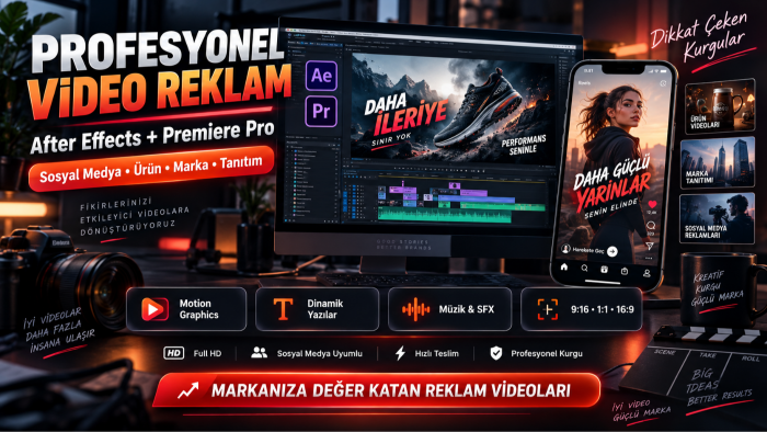 profesyonel video reklam ve tanıtım hazırlayabilirim