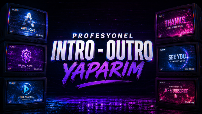 markanız için profesyonel ve etkileyici intro tasarlarım