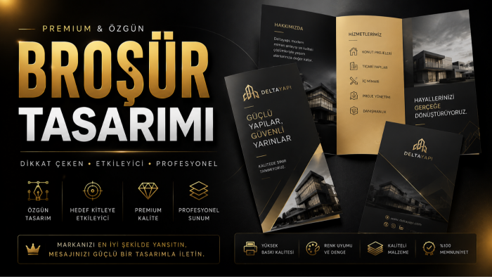 sizin için broşür tasarımları hazırlarım