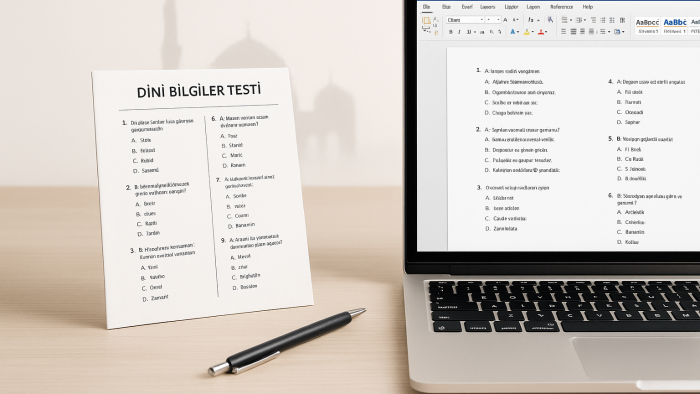 dini bilgiler için soru hazırlıyorum