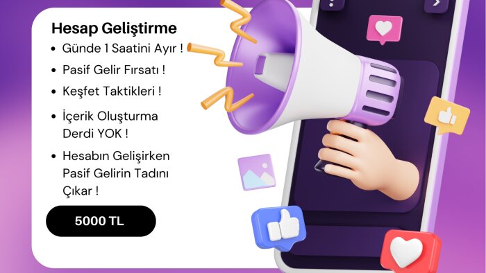 size instagram ile pasif ve aktif gelir kazanmayı öğretirim