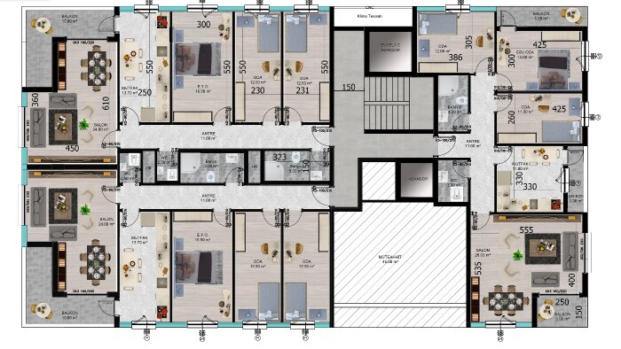 tasarlamış olduğunuz planları boyarım ve görselleştiririm