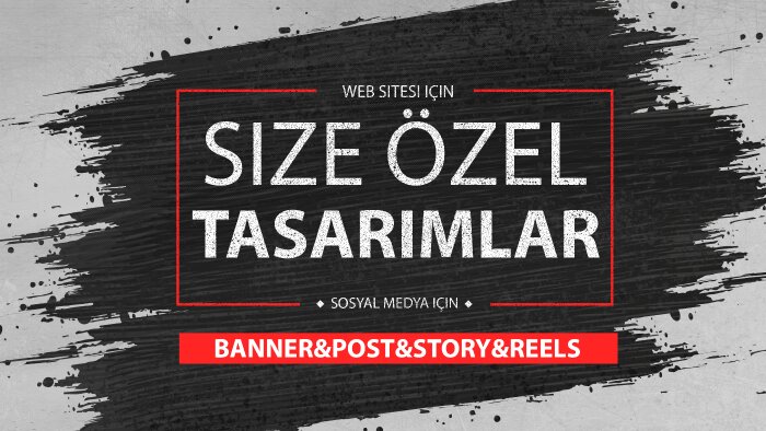 size özel sosyal medya için banner tasarımları yapıyorum