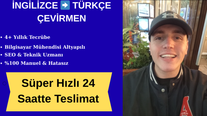 Türkçe İngilizce çeviriyi en ucuz fiyata kaliteli yaparım