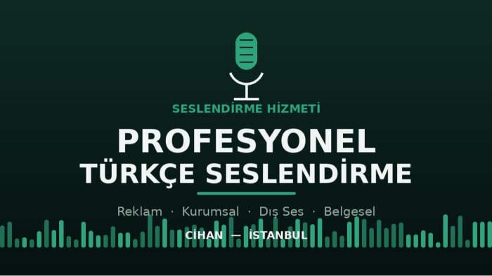 tanıtım için türkçe/i̇ngilizce seslendirme yaparım