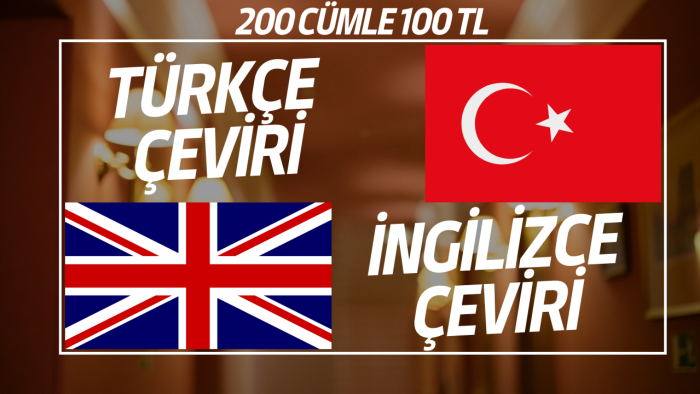 metinlerinizi Türkçeden İngilizceye çevirebilirim