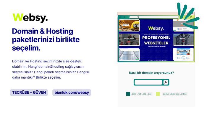 domain ve hosting tercihlerinizde danışmanlık sağlayabilirim
