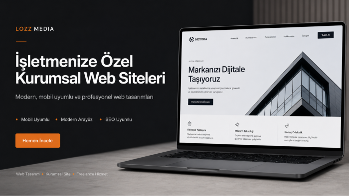 işletmenize özel kurumsal web sitesi yapabilirim
