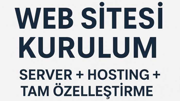 kullanıcı odaklı web sitesi kurulum hizmeti sunuyorum