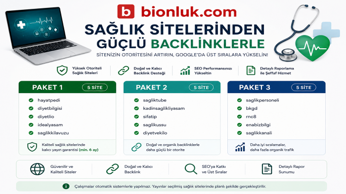 sağlık sitelerinde tanıtım yazınız ile backlink sağlarım