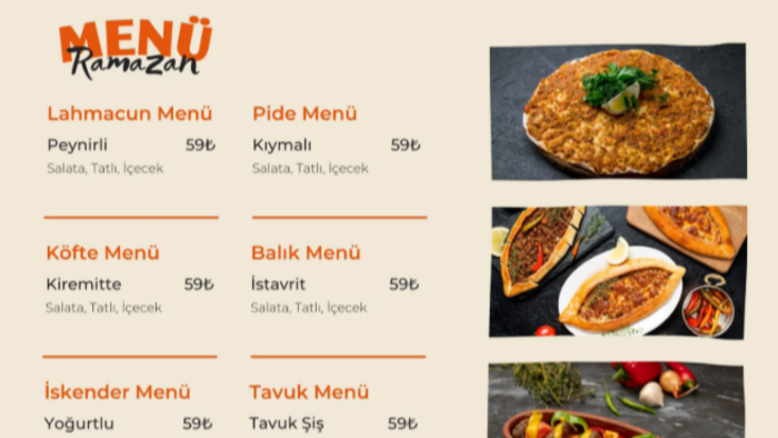 restoranınıza özel şık ve profesyonel menüler tasarlarım