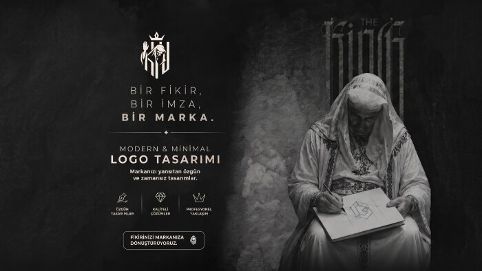 modern ve minimalist logo tasarlayabilirim